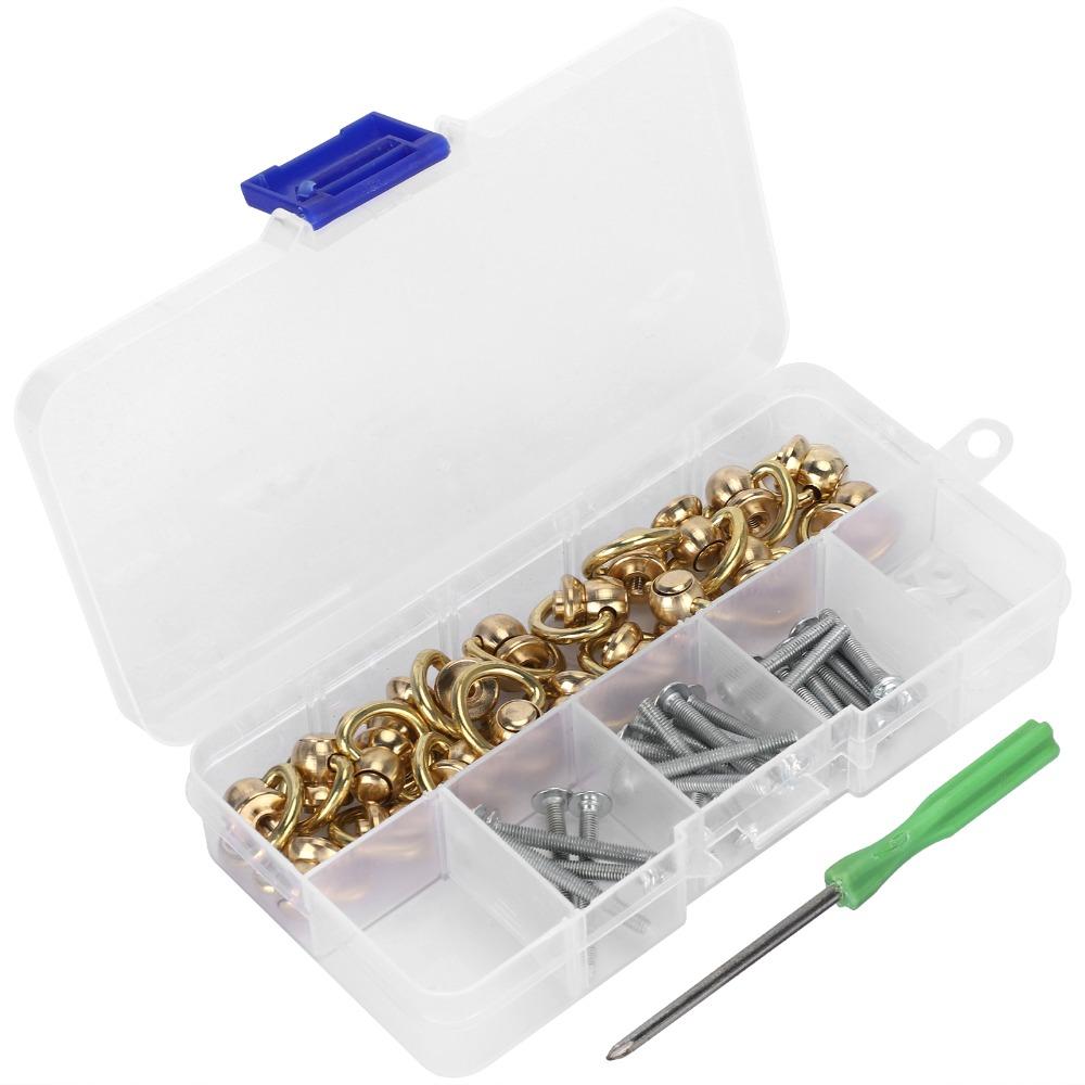 Heavy Duty D Ring Rivets Screw And Washer Set Buckle Handle Connector For DIY Crafts