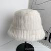 Winter New Thickened Warm Fisherman's Hat Children Plush Imitation Fur Versatile Temperament Shows Washbasin Hat