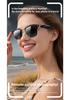 Smart Bluetooth Glasses with AI Translation: Supports 100+ Languages, Music Streaming, and Hands-Free Calls