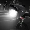 Black LED Bike Headlight with Visor Cycling Lighting Equipment  Cycling Accessories