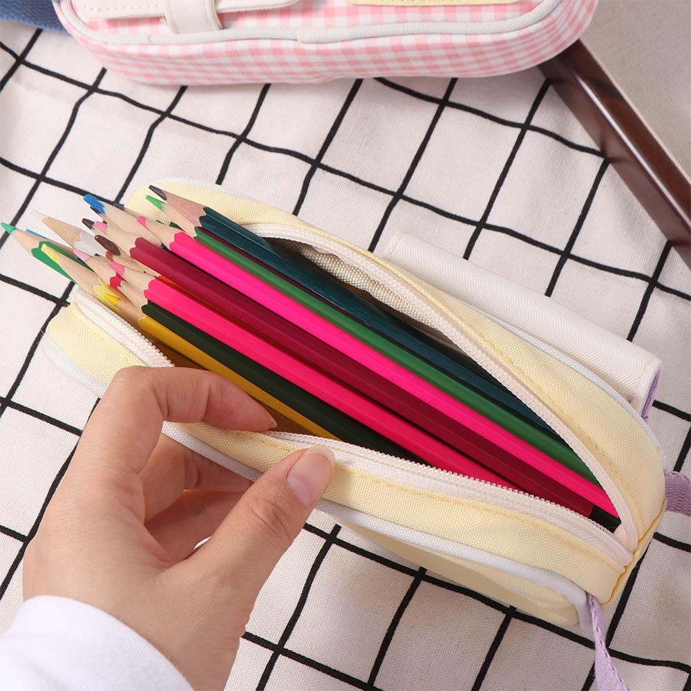 PVC Display Y2K Cartoon Stationery Bag Embroidery Ins Pencil Pouch  Kids Children