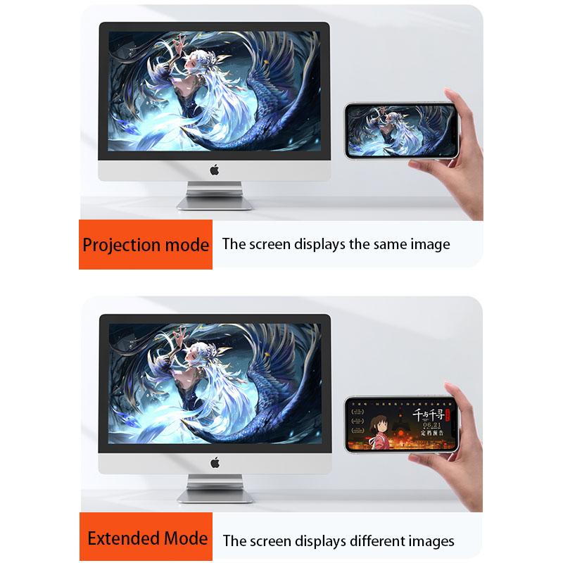 Video Adapter/Converter Wireless HD Transmitter Receiver 50m Extender Receiver HDMI-compatible Video Transmitter Screen Mirroring Screen Sharing