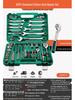 Pioneering Industrial-Grade Auto Repair Kit: Chrome Vanadium Steel Sockets & Ratchet Wrench Set for Mechanics