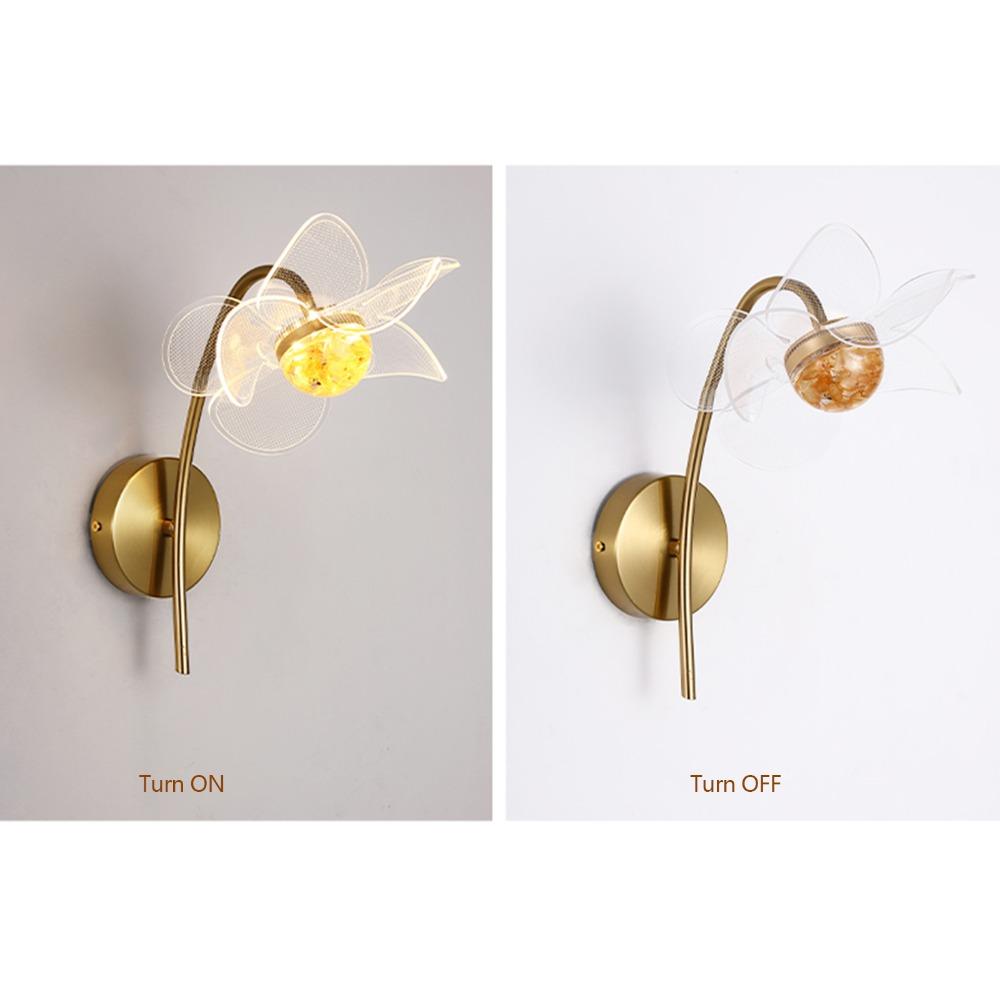 Flower Shaped Wall Mount Light 85-265V Sconce Modern Wall Sconce  Vanity Area