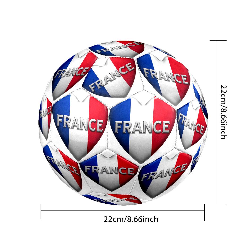 Squadra nazionale di calcio della Francia Tema Pallone da calcio Taglia 5 Pallone da calcio Tocco Morbido Pallone da calcio per Allenamento Professionale per Sport all'Aperto