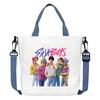 Girls Group Poster Printed Canvas Bag  Style Fan Support Zipper Handbag Women's Bag