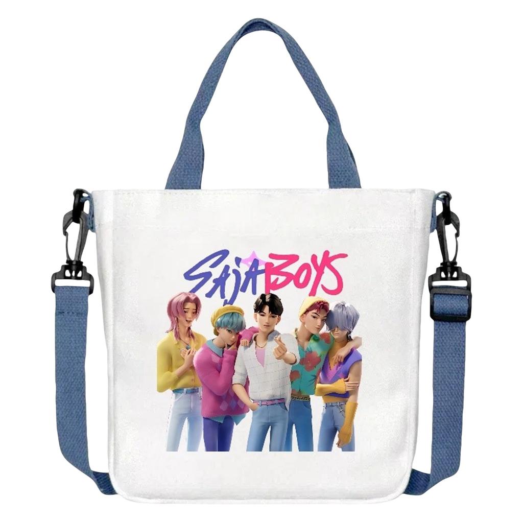 Girls Group Poster Printed Canvas Bag  Style Fan Support Zipper Handbag Women's Bag