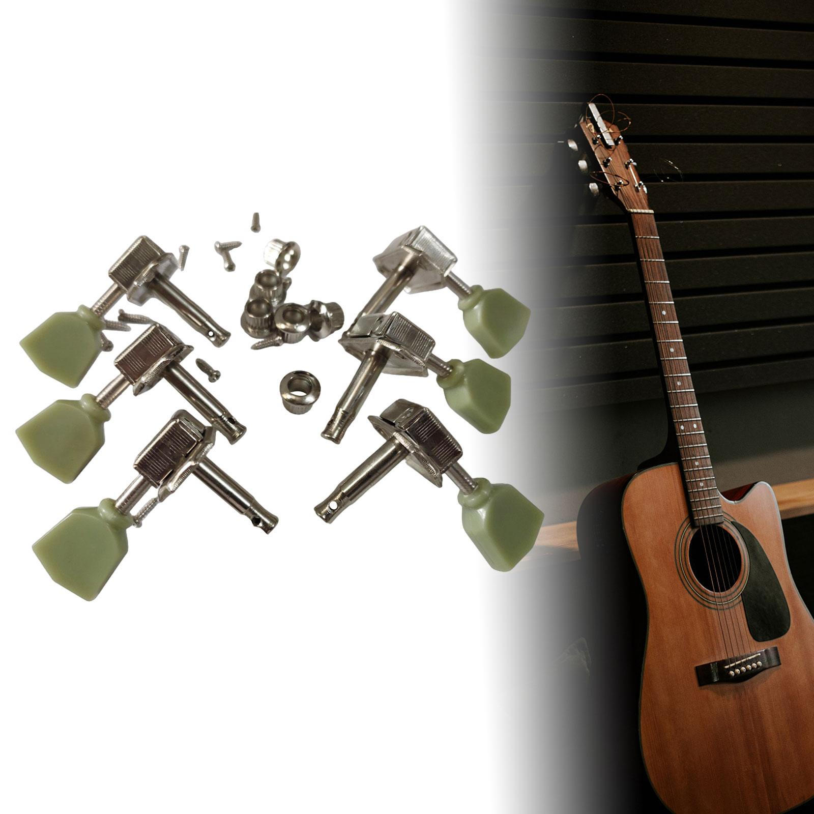 

6 шт. Колки для настройки гитарных струн, Запасные части, Профессиональные, Простая установка, Премиум Замена