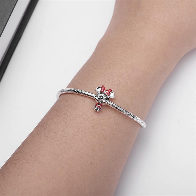 925 zilver Disney Prinses en Mickey Dumbo bedel kralen geschikt voor meisjes DIY armband geschikt voor cadeaus