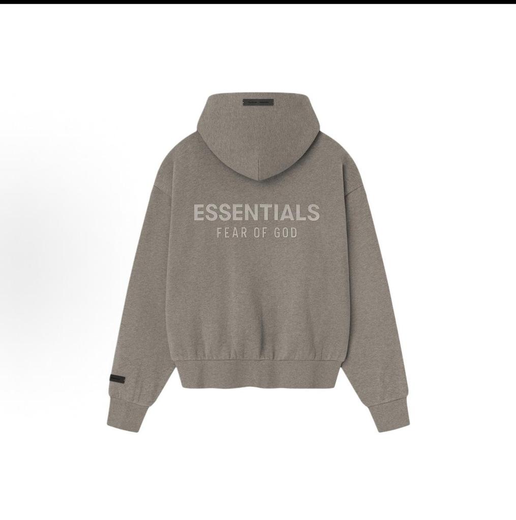 2025 Podzim/Zima Unisex High-End FOG Česaná Laserový Silikonový Potisk Mikina s Kapucí Svetr