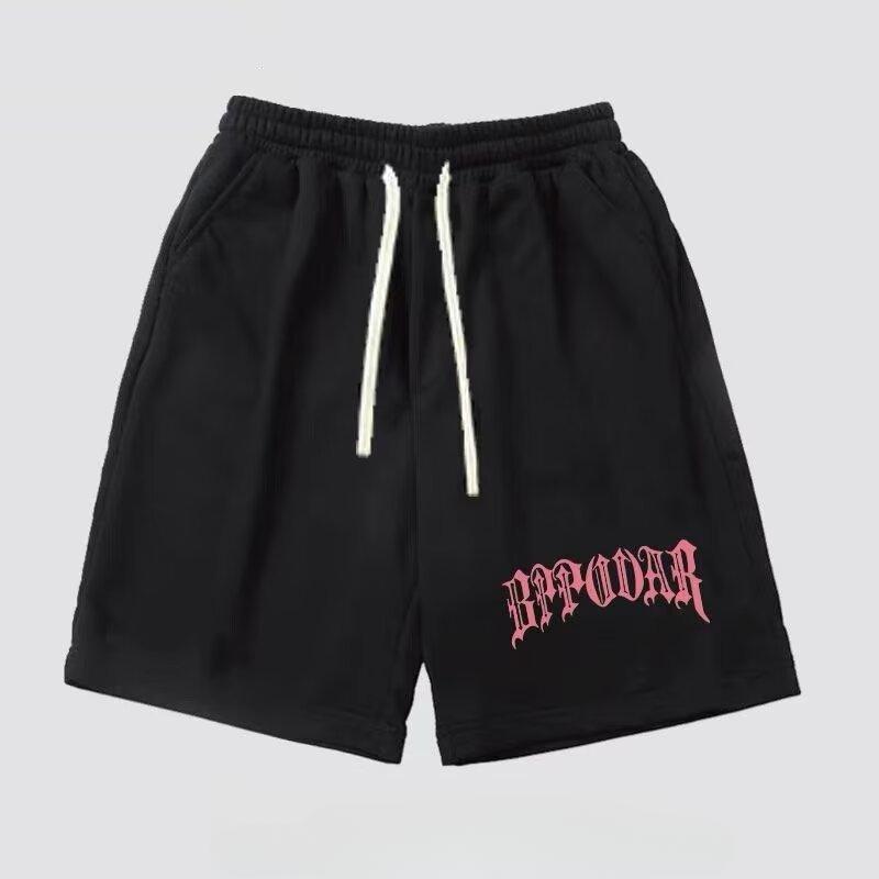 

Повседневные спортивные шорты для мальчиков, летние свободные спортивные брюки, брюки с завязками и пятью точками One size