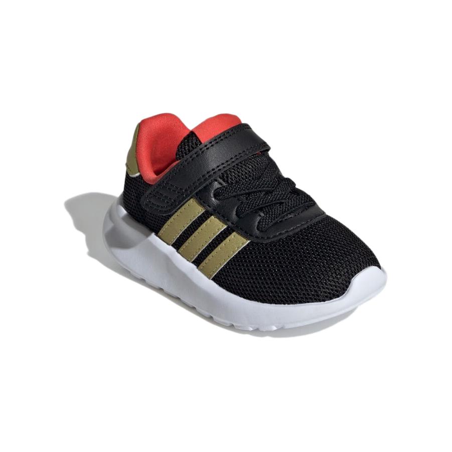 Adidas Neo Lite Racer 3.0 Synthetic Leather Fabric Comfortable Non-Slip Wear-Resistant Low-Top Walking Shoes Baby Shoes Black Gold Red IG8957