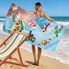 Cute Cartoon Sea Turtles Ocean Theme Beach towel quick-drying for travel outdoor sports jogging beach and swimming