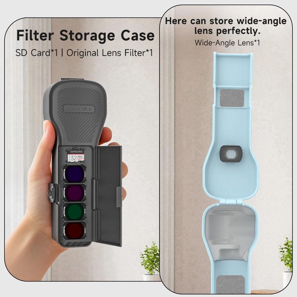 Compatible DJI Osmo Pocket3 4 Flip Hard Case Lens Screen Guard Filter Storage Anti Scratch Anti Drop Portable Camera Accessories