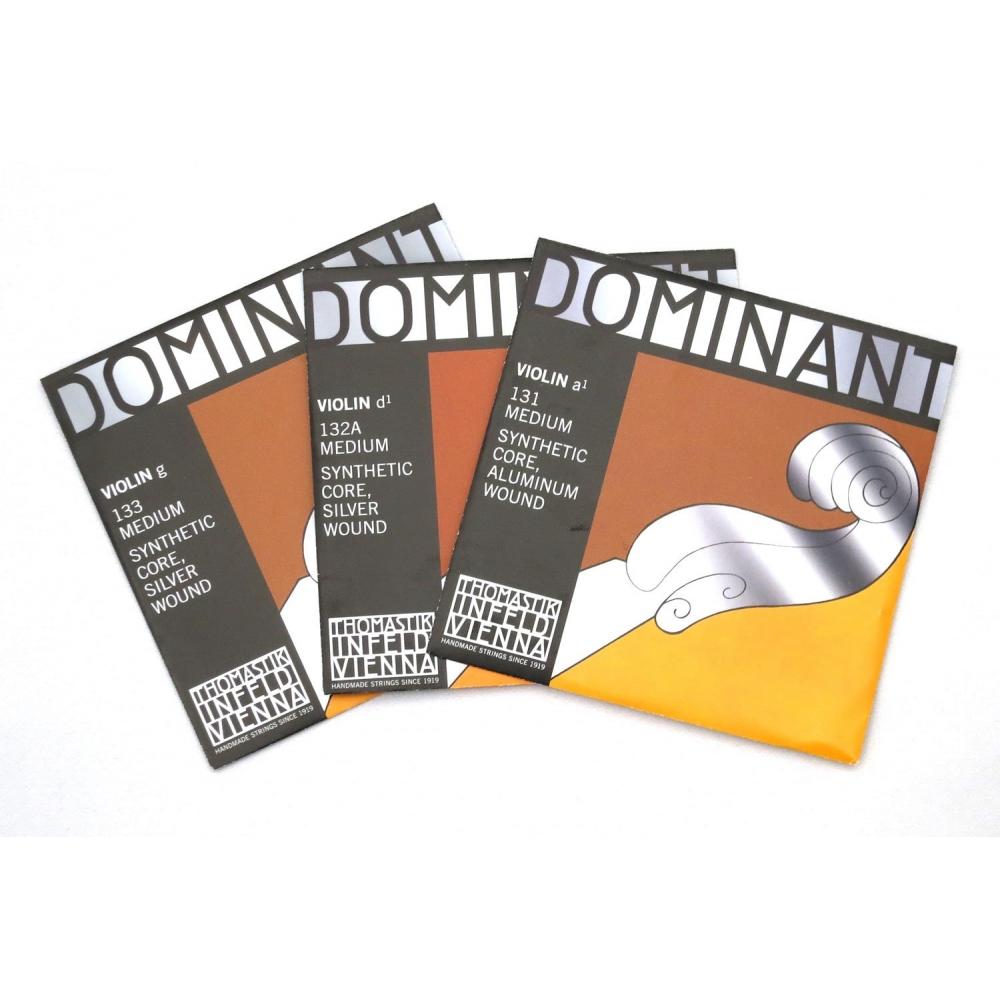 THOMASTIK Dominant 44 Violin String A.D.G String Set (D String Silver Winding)