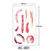 Halloween Temporary Tattoo Stickers Set With Water Transfer Craft For Costumes And Party Decor