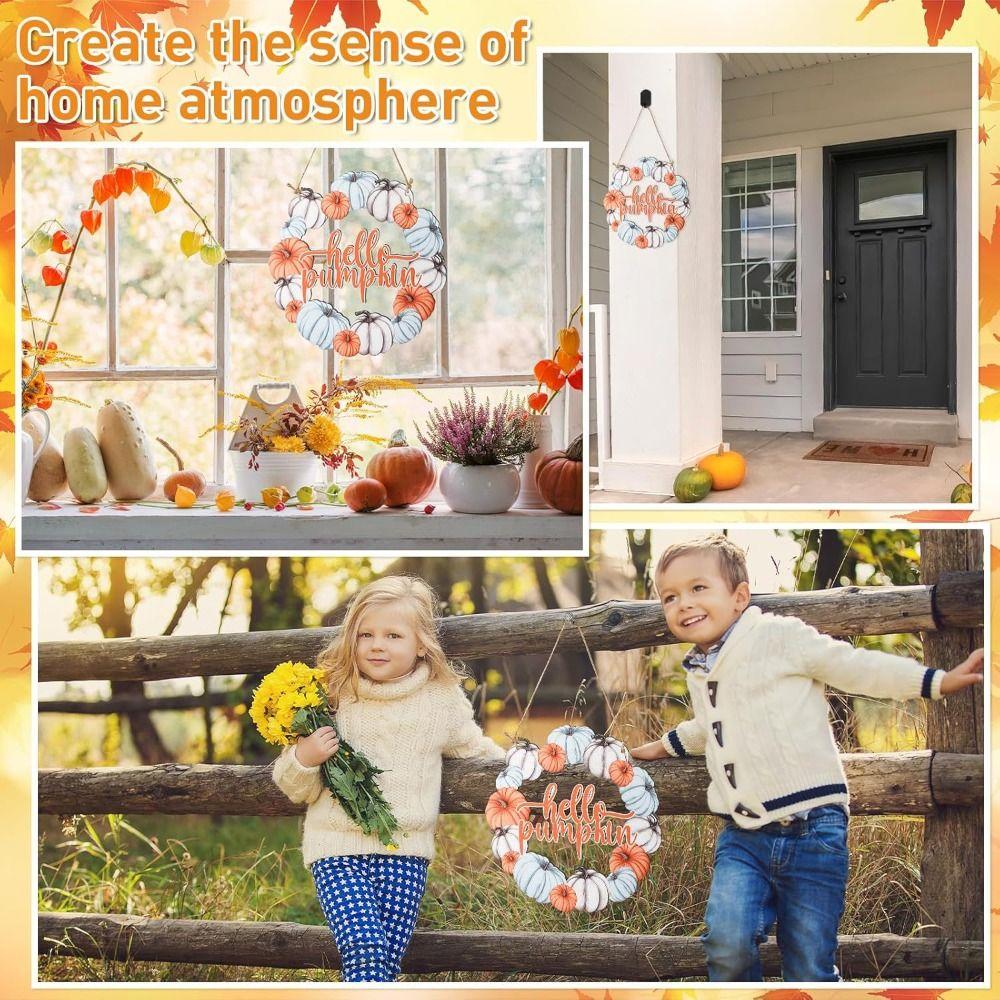 Funny Spooky Halloween Welcome Door Sign Wooden Wall Hanging Pendant  Home