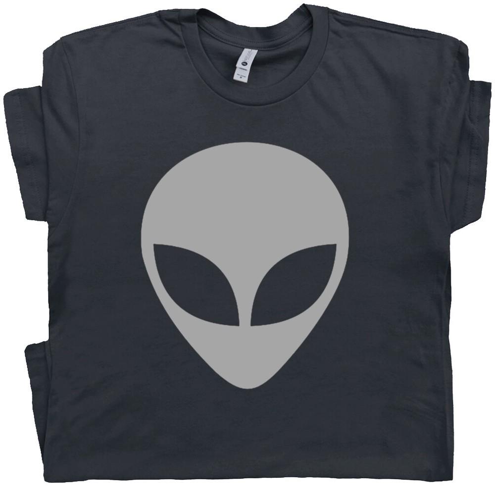 Alien T Shirt Head Symbol UFO Logo Tee Area 51 Roswell X-Files Ancient Graphic
