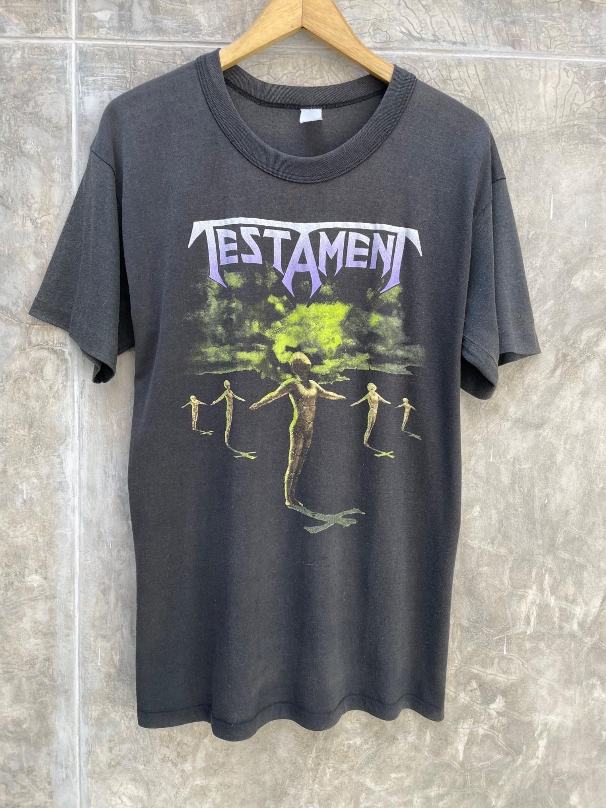 Vintage TESTAMENT thrash metal rock band tee shirt reprint AN56152 L