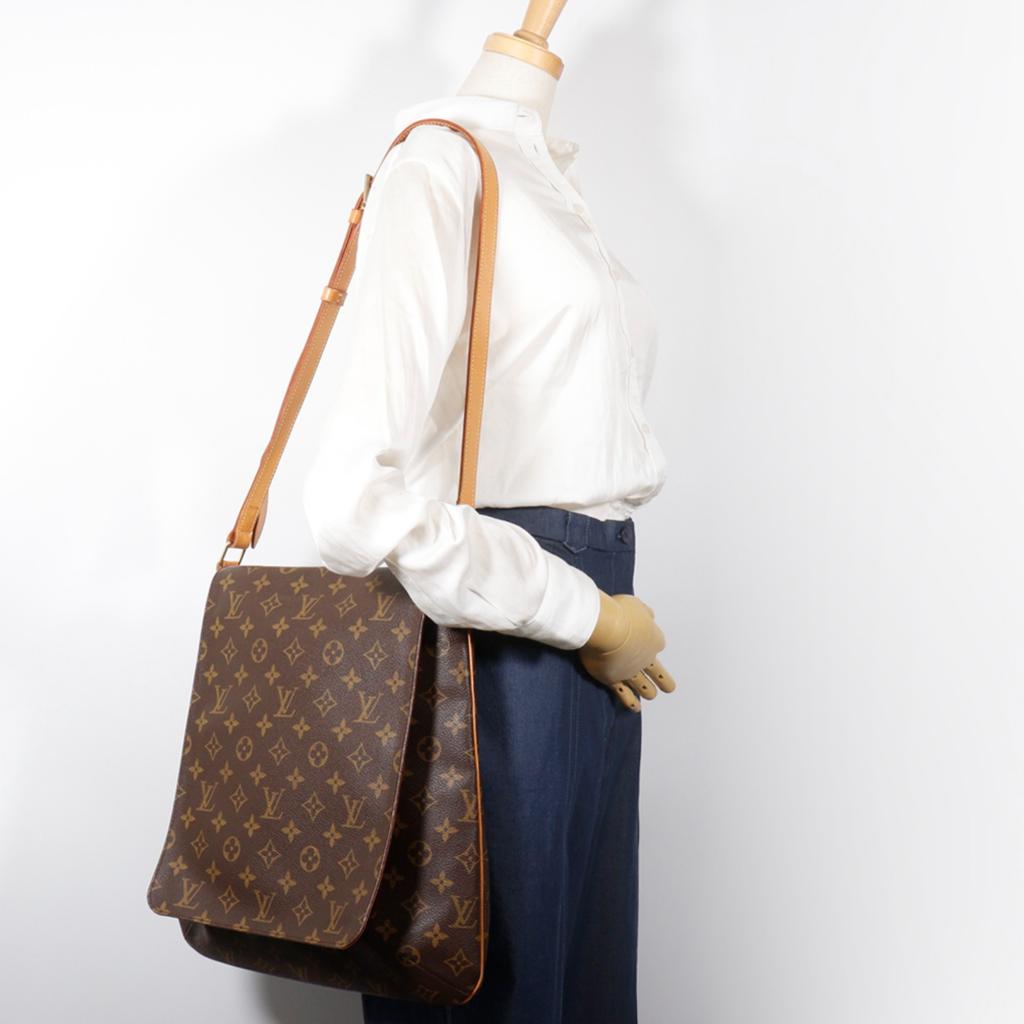 LOUIS VUITTON Muset Shoulder Bag M51256 Brown Monogram canvas unisex Used