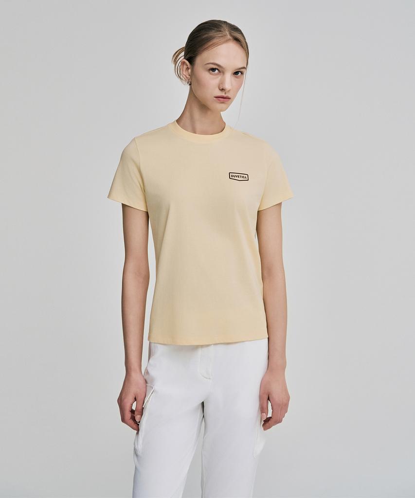 DUVETICA Messina (Light Yellow) (Women'S Short Sleeve T-Shirt)