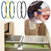 6pcs Trash Can Fixed Rubber Elastic Trash Can Bands Cord Rubber Can Bands Lock Garbage Colorful Adjustable Household Bands A1U8