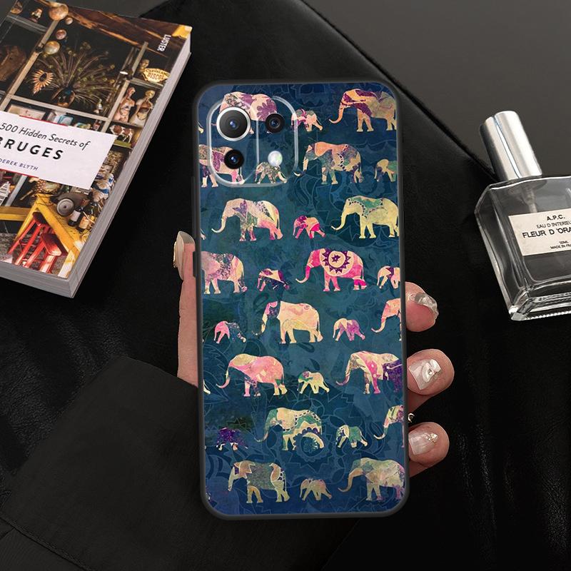 Cute Baby Elephant Case For Xiaomi 13 14 15 Ultra 11T 12T 13T 14T Pro POCO X7 Pro X3 X5 X6 F5 F6 M6 Pro Cover