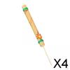 4x Birds Whistle, Musical Flute Thai Toys, Traditional Bamboo Sound Toy for Practicing Playing