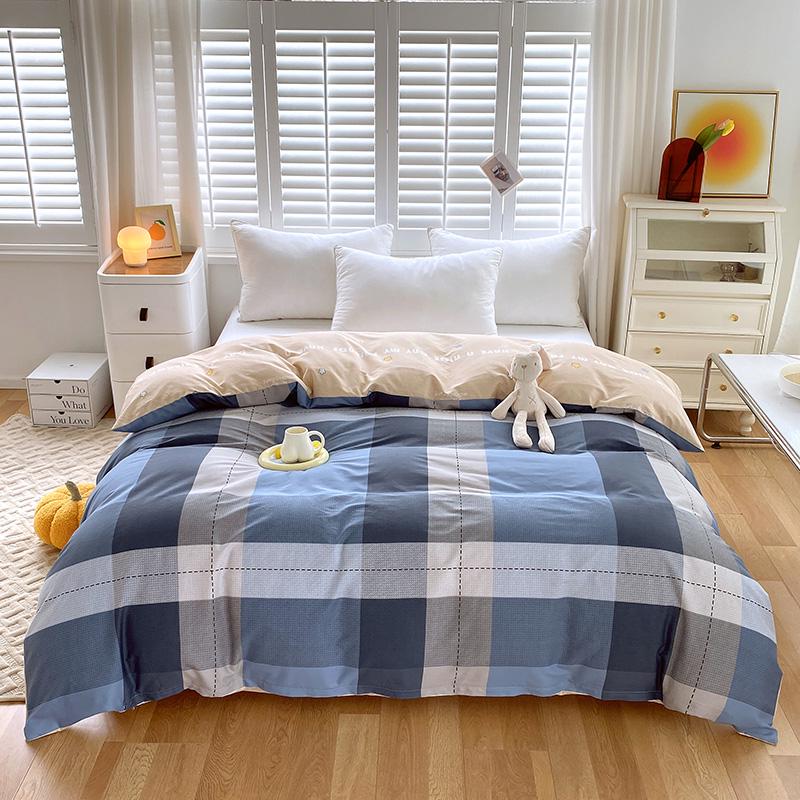 100% Cotton Floral Duvet Cover, Twin/Double, 150x200cm/230cm, Ideal for Student Dorms