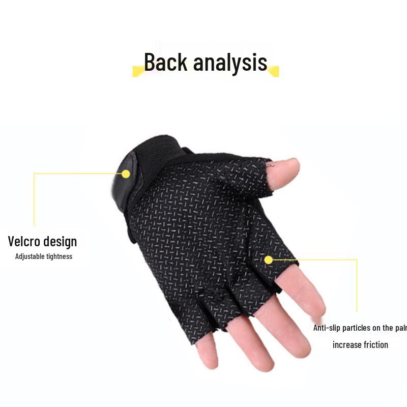 Men's Tactical Half-Finger Gloves: Non-Slip, Wear-Resistant, Anti-Scratch, Breathable for Outdoor Sports and Cycling