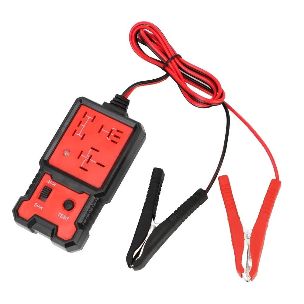 Car Relay Tester Digital 4/5 Pin Diagnostic Tool Non-Destructive Battery Voltage Tester