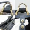 Used COACH Handbag Crosby Carryall F14928 leather Navy 2WAYShoulder