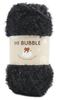 NASKA HI BUBBLE Hand Knitting Medium 90g Pack of Yarn, Weight, Col. 39, Black, (Approx. 215m), 4, NSB-1