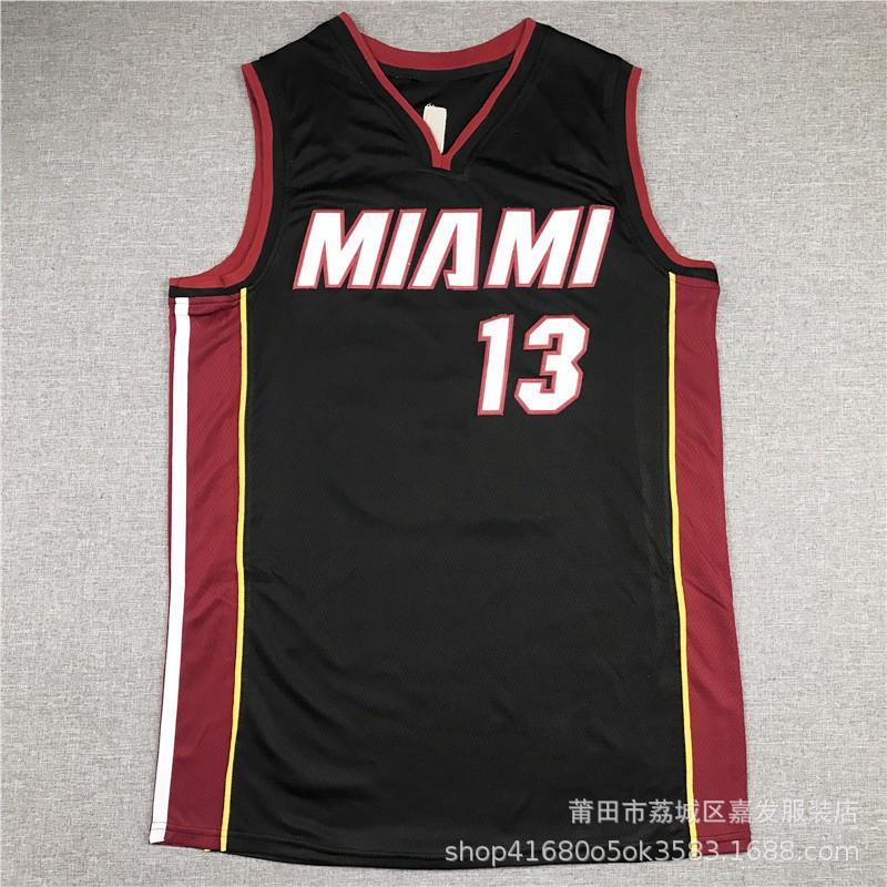 Maglia da Basket Miami Heat Uomo Donna Cotone Cucita Uniforme Squadra NBA Butler Wade Herro City Edition