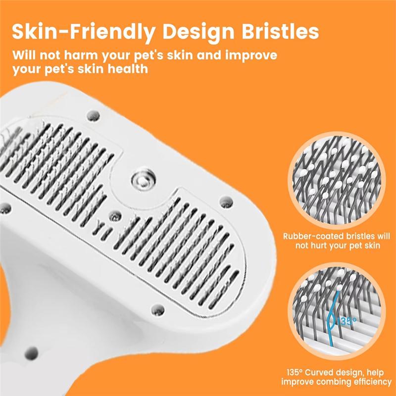 M-Modern-Wiederauflösbare Tierhaarkamm Tierzerstäuber Gerät Einfache Ein-Knopf-Haarentfernung Für Haustier