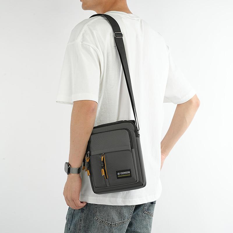 Men Crossbody Bag Single Shoulder Bags Big Capacity Storage Bag Fashion Multi-Pockets Business Crossbody Bags