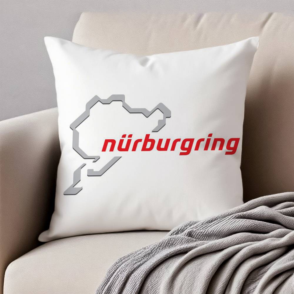 Nurburgring Sport Car Pillow Case Anti-dustmite Invisible zipper Sofa Bed