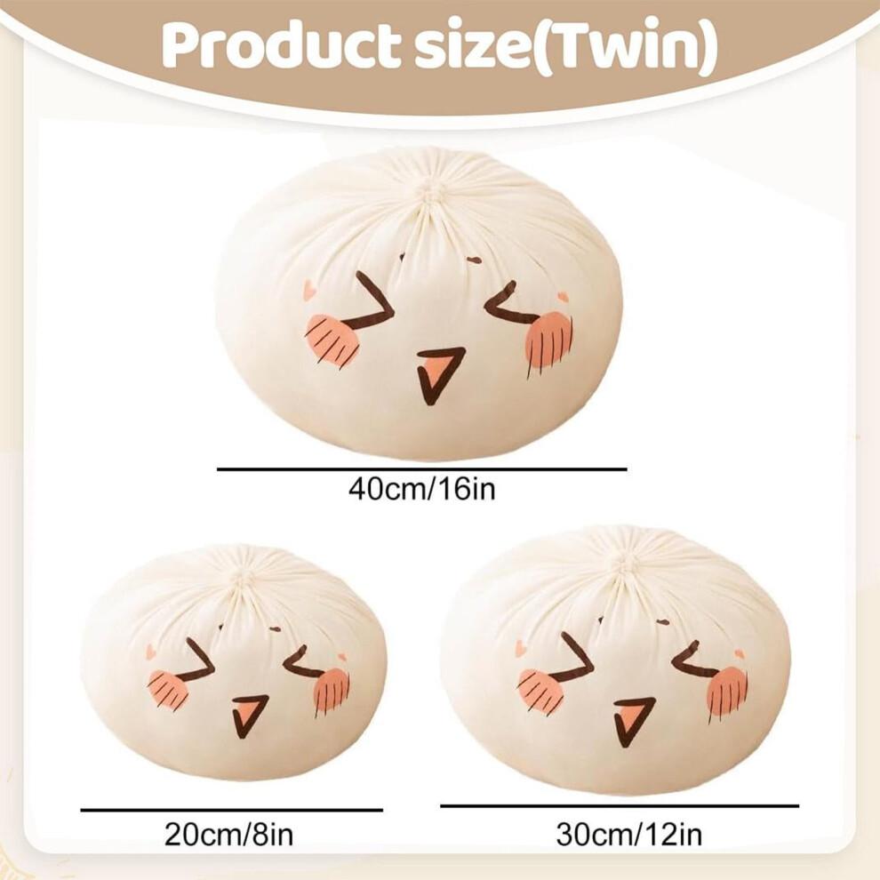 Giant Dumpling Squish Ball Toy, 20cm White Soft Sensory Squeeze Dough Bun – Compatible with Stress Relief & Decompression