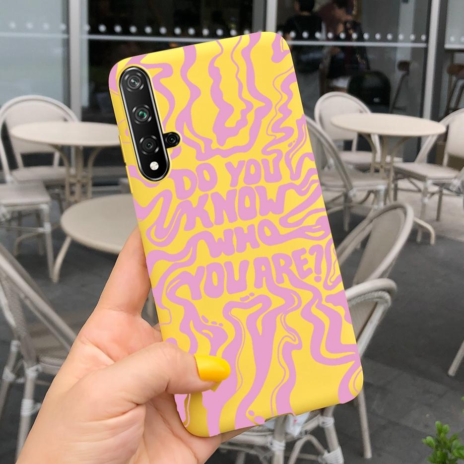 For Huawei Nova 5T Case Honor 20 Fashion Art Painted Cover Soft Slim Phone Case For Huawei Nova 5T 5 T Honor20 Back Cover Bumper