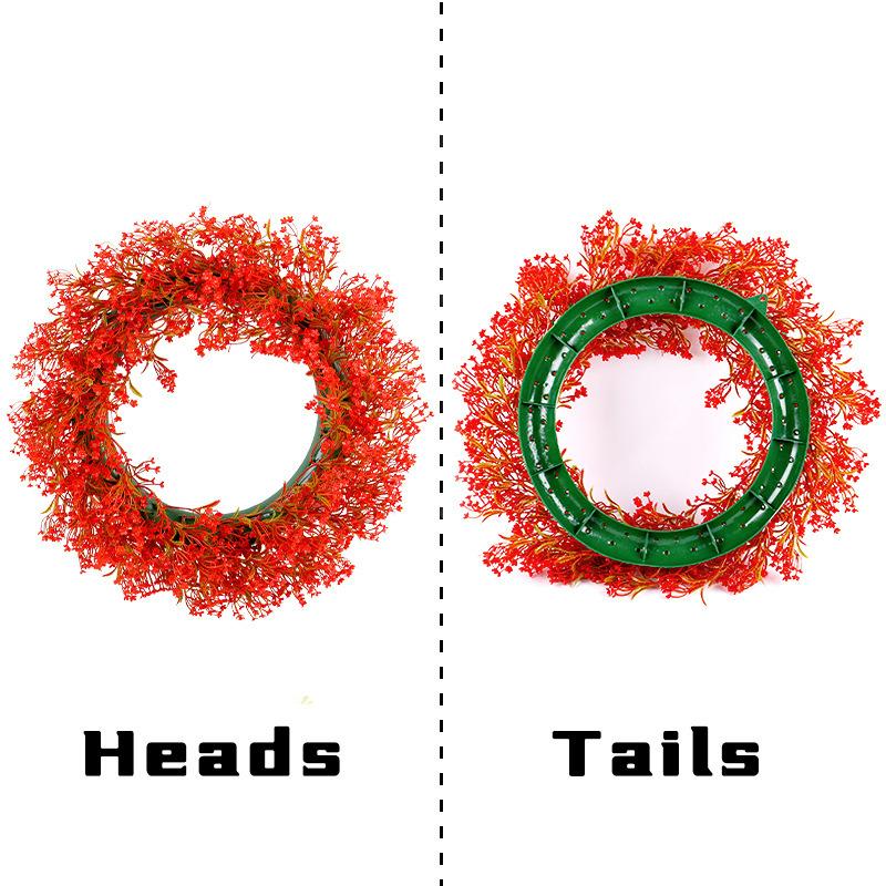 Simulation Flower Port Love Spring Wreath Outdoor Courtyard Door Hanging Decorative Shooting Props