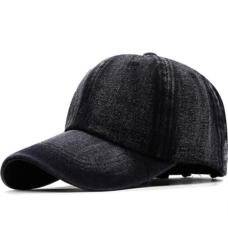Hat old washed denim cap women's summer versatile baseball cap ins tide student visor