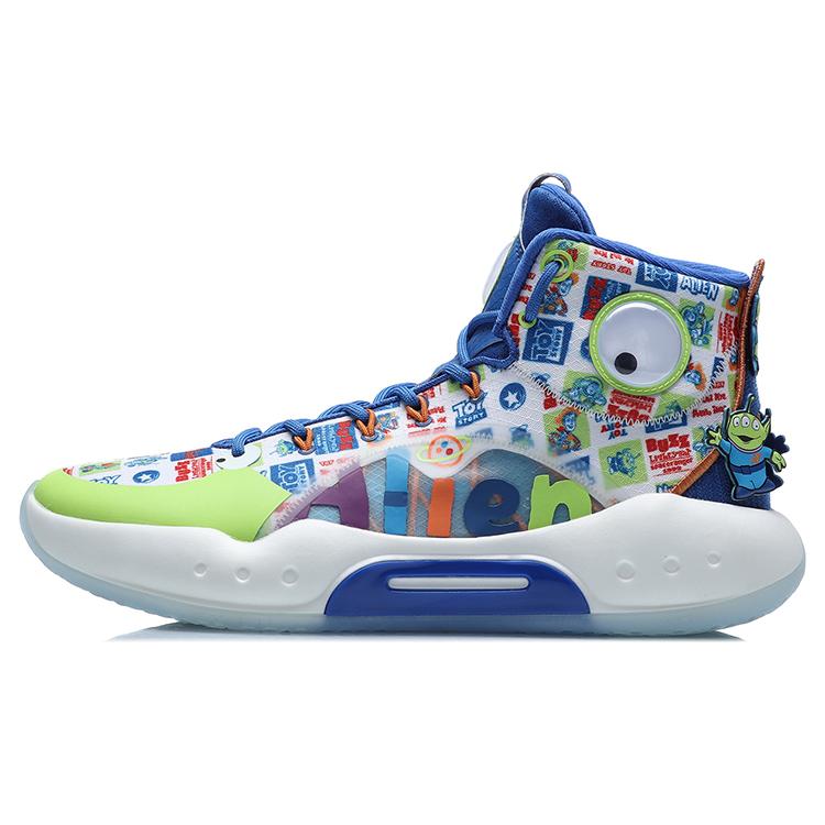 

new Disney LiNing YuShuai 14 Anti-Slip Wear-Resistant High-Top Basketball Shoes Men s Sea Sapphire Blue 41