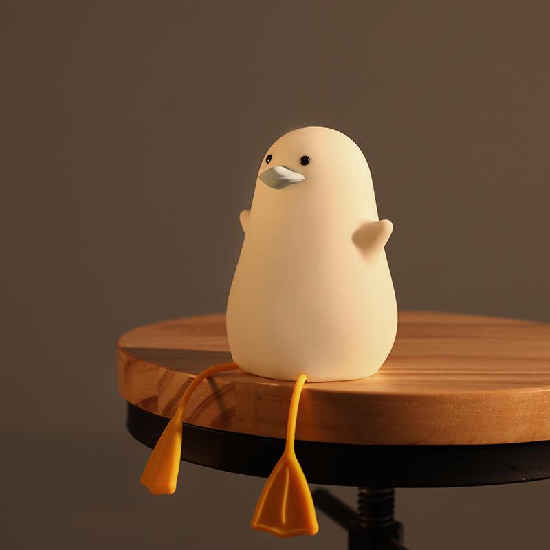 Xiaoou Silicone Touch LED Night Light - Innovative Bedside Eye Protection Lamp