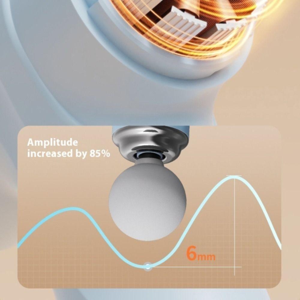 Electric Mini Fascia Massager 6-speed Self-assist Massage Muscle Relaxation Massager Portable 4-type Heads