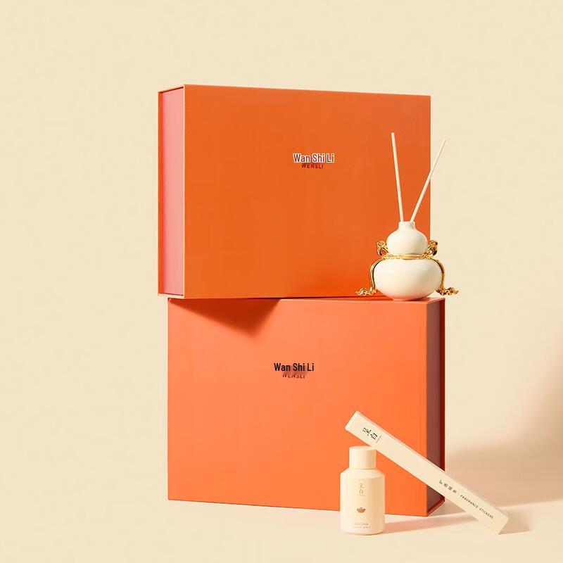 

Wanshili Golden Joy Silk Scarf & Fragrance Gift Set