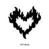 Flame Heart Car Stickers With Waterproof Sun Resistant Perfect For Car Window Laptop Wall Decoration