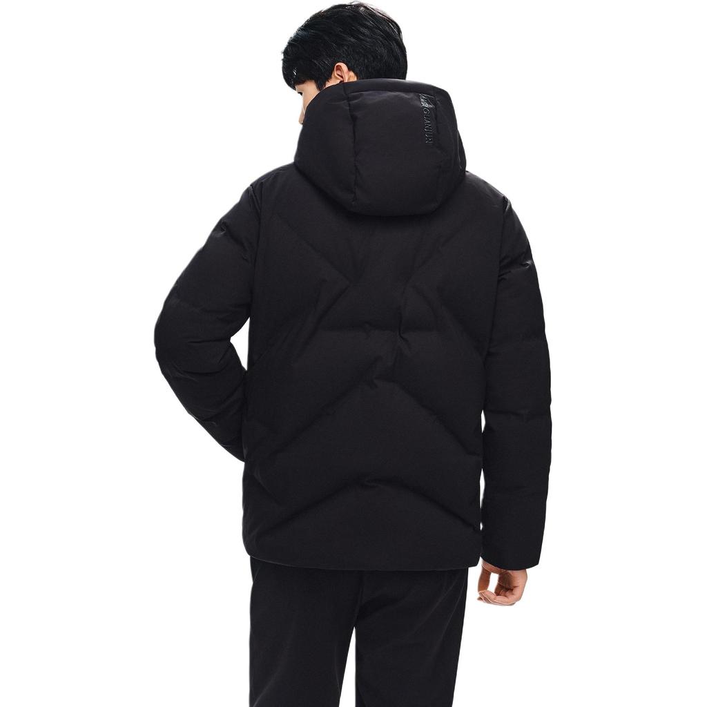 Anta Champion All-Weather Series Hooded Comfortable Simple Casual Solid Color Zipper Down Jacket Men Jacket 152540938-1