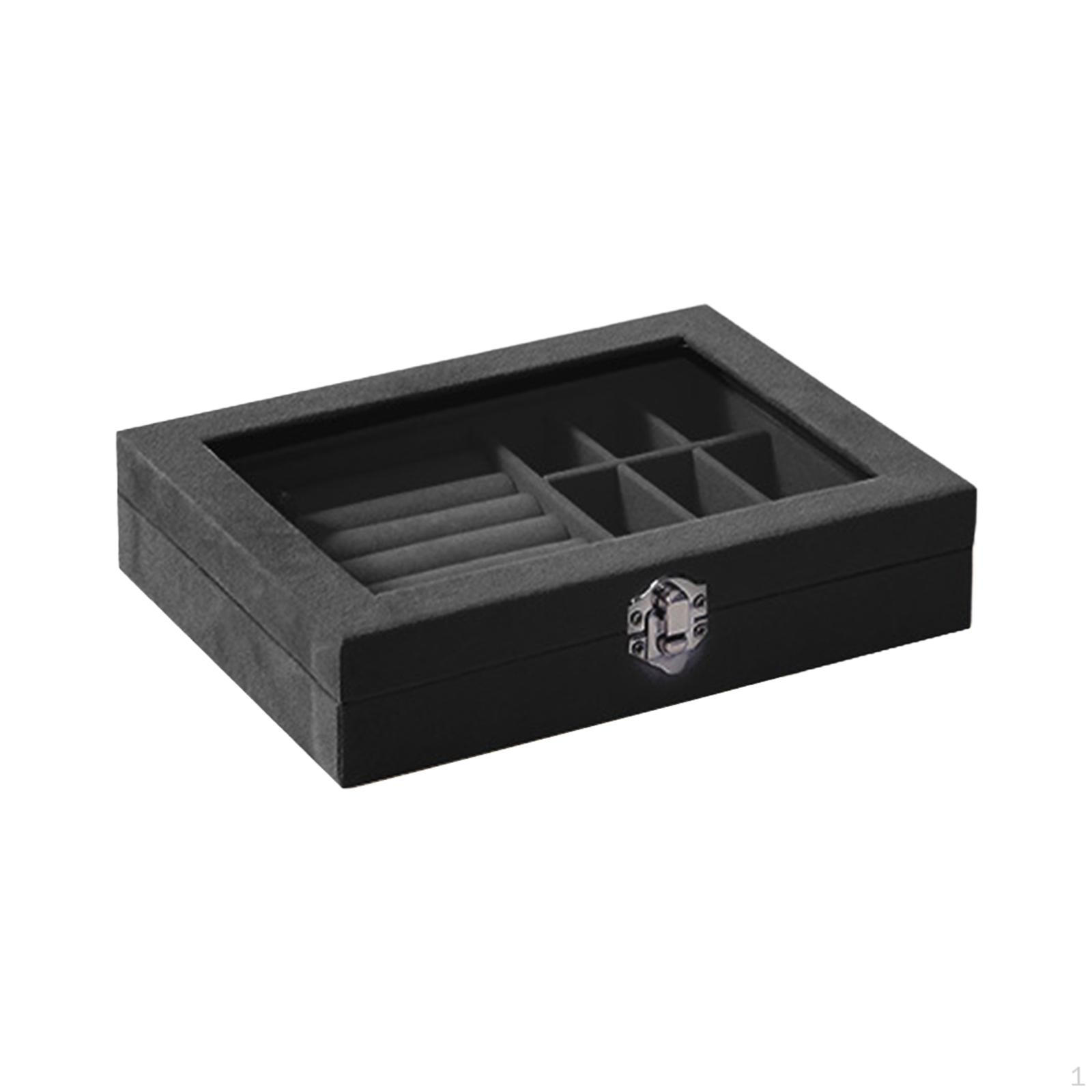 

Лоток-органайзер для серег, шкатулка для драгоценностей для прилавка чёрный