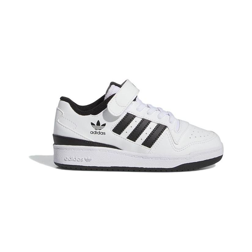 Adidas Forum Low J White Black Kids Sneakers Cloud-White Core-Black IF2651