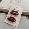 Autumn and Winter Lace Embroidery Bow Children's Hairpin Cute Girl Hair Ring Head Rope Girl Headdress Hair Accessories